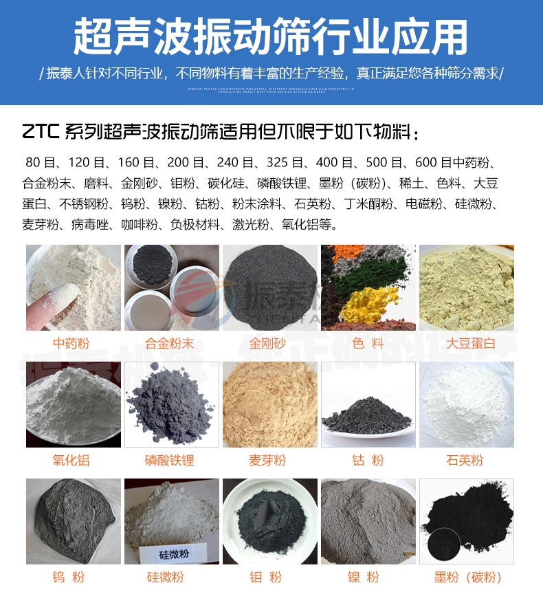 高鋁礬土骨料粉除雜超聲波旋振篩行業(yè)應(yīng)用